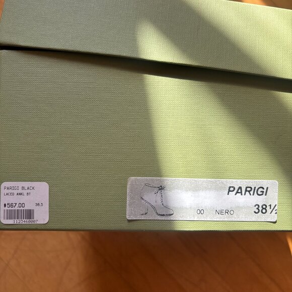 Measponte Parigi Black Laced Boots size 38 1/2 - Picture 8 of 8